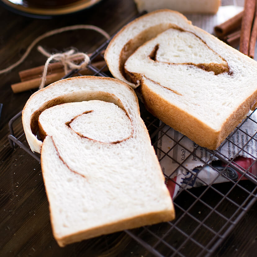 プレミアムグランデで作る シナモン香るふんわり食パンレシピ