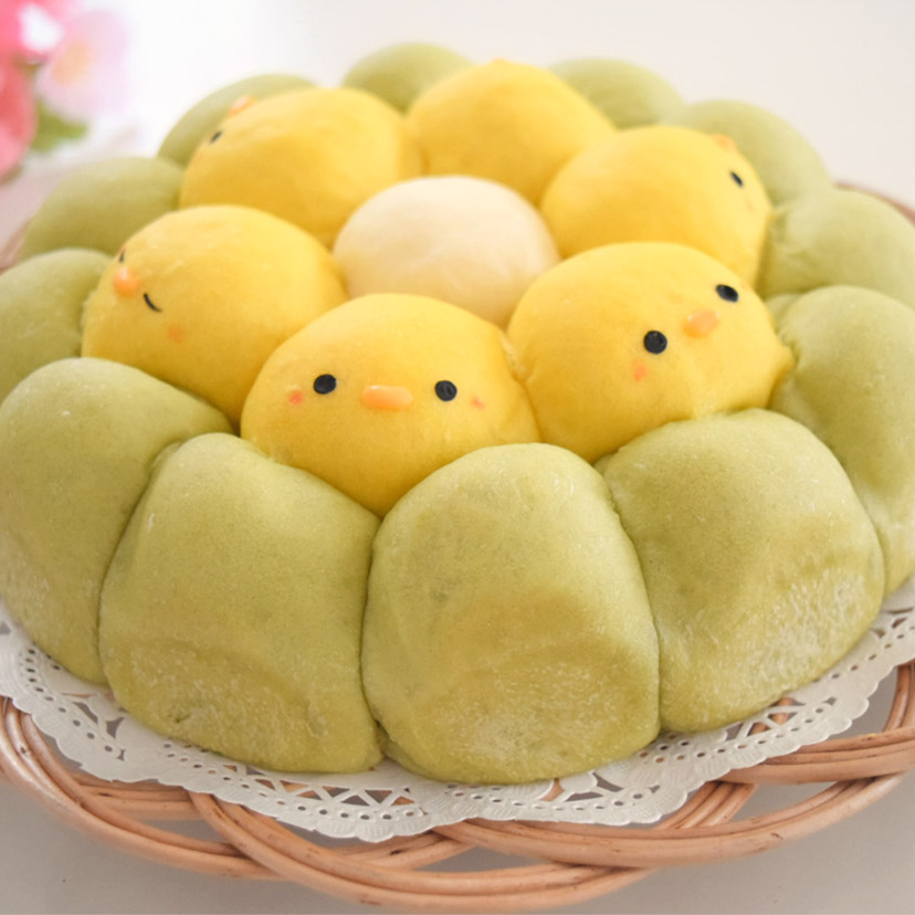 かわいいひよこのちぎりパンの作り方