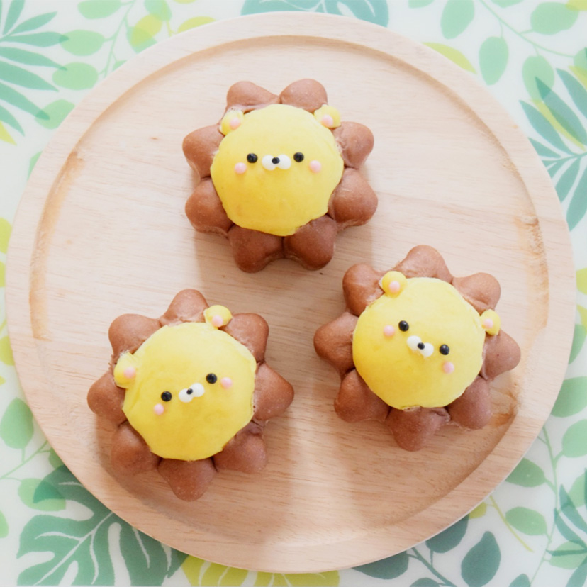 かわいいライオンパンの作り方