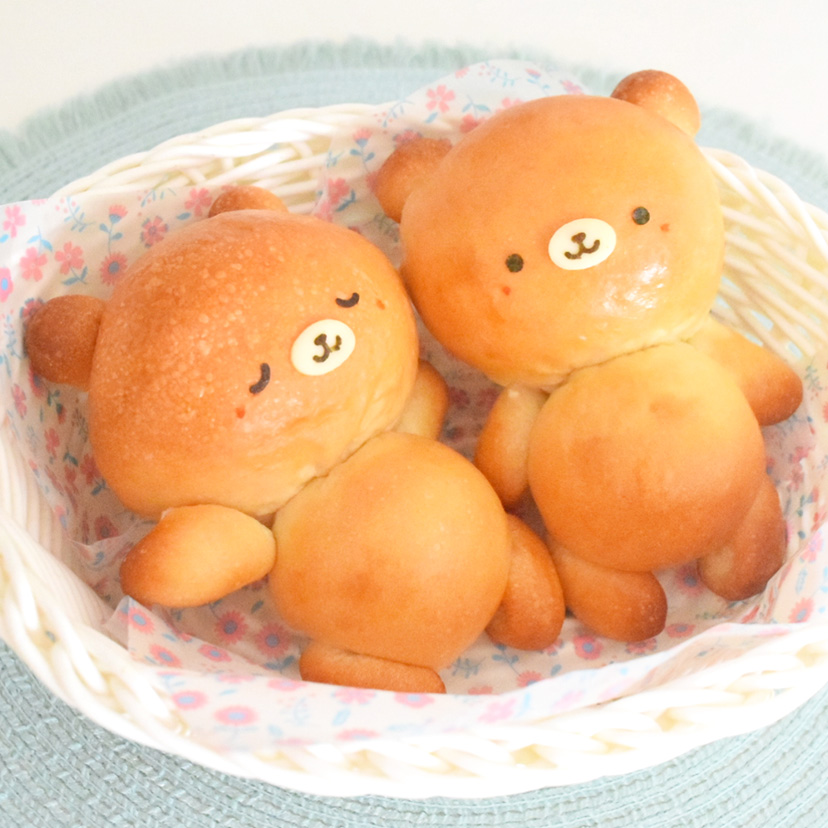 かわいいくまのぬいぐるみパンの作り方