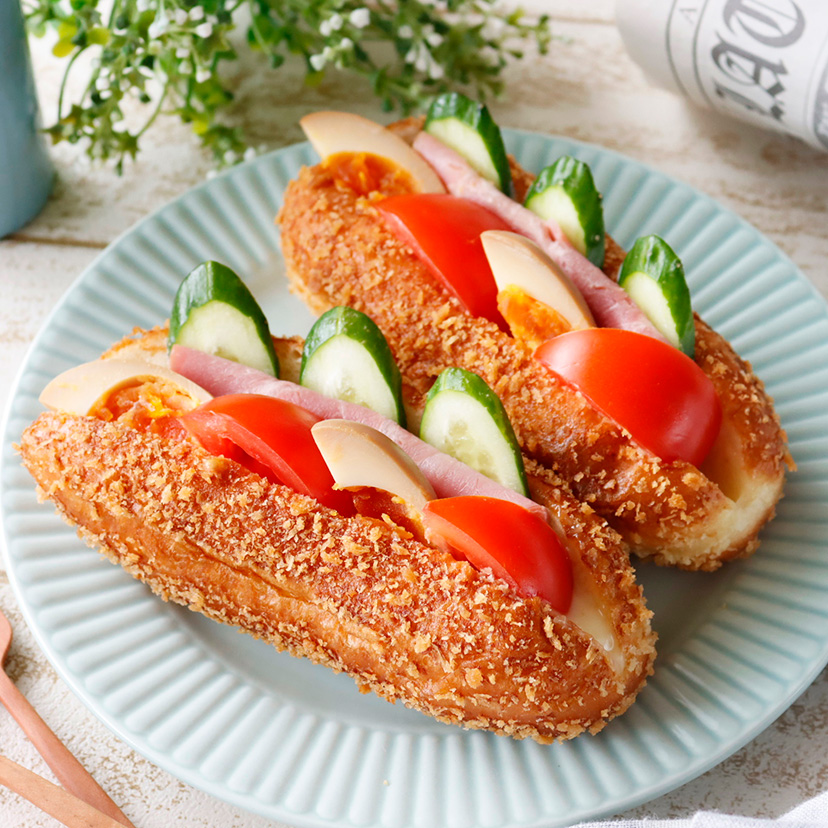 台湾屋台名物・營養三明治(インヤンサンミンツー)のレシピ